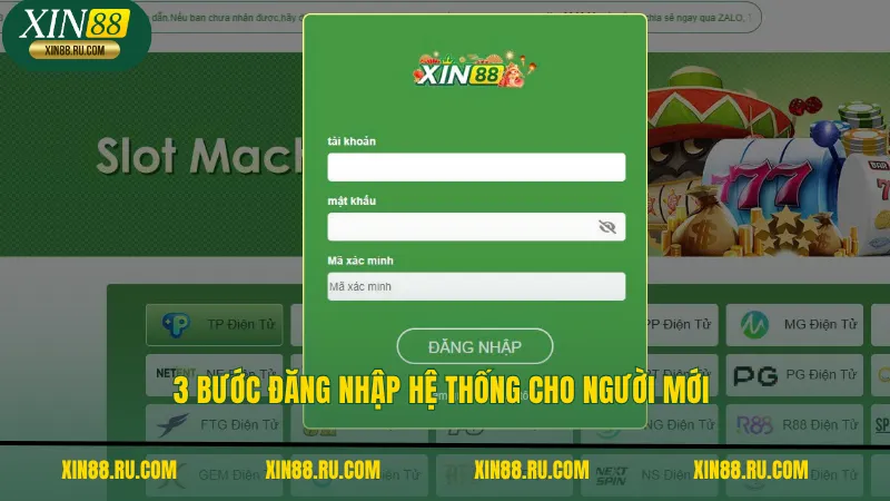 3 bước đăng nhập hệ thống cho người mới