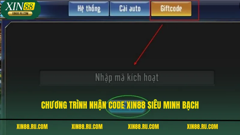 Chương trình nhận code XIN88 siêu minh bạch